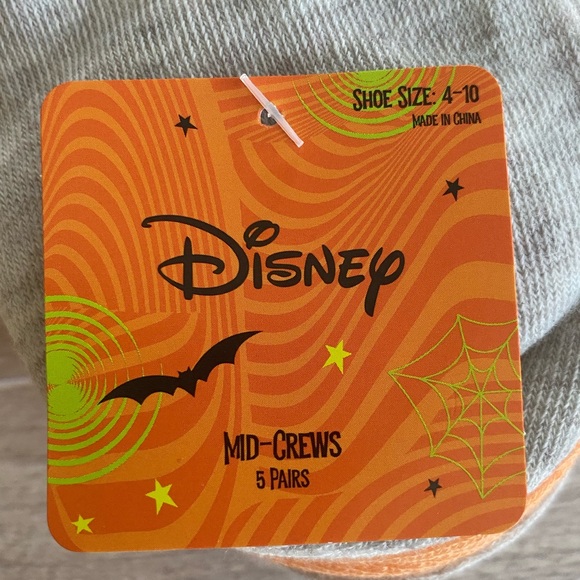 5 Pair Disney WINNIE THE POOH & FRIENDS Mid Crew Socks - Picture 9 of 9